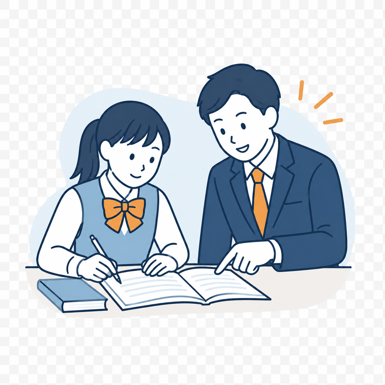苦手科目も、定期テスト対策も。三旺の個別指導。